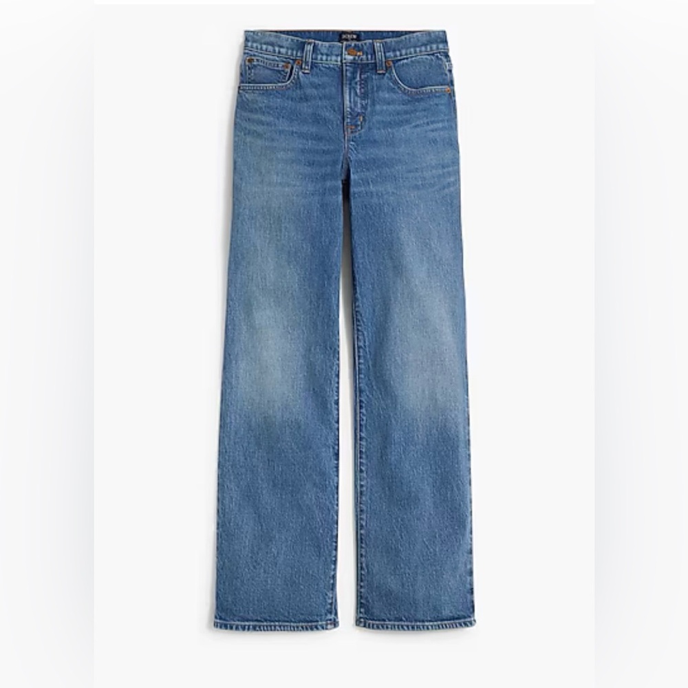 J Crew Factory Full Length Wide Leg Jeans (sz 25)